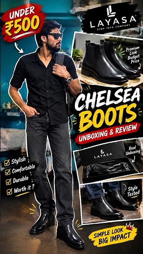 Chelsea Boots Under/-500🖤🥾 |Chelsea Boots Unboxing|Chelsea Boots Review|#shorts #viral #chelseaboots