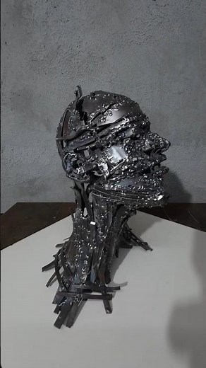 I Made a Bust from Scrap Metal | Turning Junk into Art