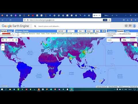 Earth Engine 44: Import & Visualize Global Nitrogen Oxides NO2 concentration with Sentinel 5P