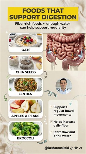 5 Foods That Support Digestion Naturally | Fiber Foods for Gut Health