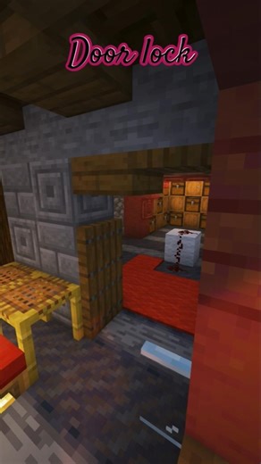 minecraft door lock #minecraft #build
