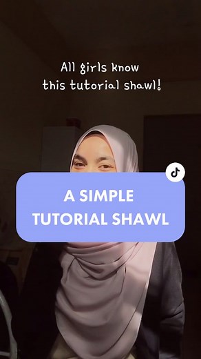 Let do a simple tutorial shawl that every girls know ❤️✨ #fypシ #tutorialshawllabuh #supportsmallbusiness