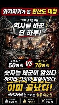 〈와카자키의 눈으로 본 한산도 대첩과 성웅 이순신〉 #이순신 #한산도대첩 #임진왜란 #역사쇼츠 #한국사 #전쟁사 #학익진 #전략 #심리전 #와카자키 #해전 #조선수군 #역사이야기