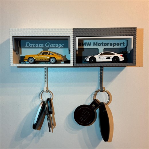 Mini Garage Key Holder 1:64 | Wall-mounted Garage With Movable Door | Customizable | Gift for Car Enthusiasts & Model Car Lovers - Etsy