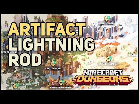 Lightning Rod Artifact Minecraft Dungeons