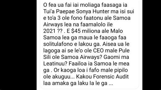 TUI'A PAEPAE O FEA O IAI KUPE IA? | Turisi Samoa Live Fonoti