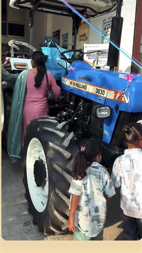 new Holland four wheel tractor delivery kiya engine power 55 hp pto maxx new model #short #hollend