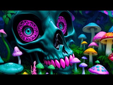 Psychedelic Trance – Mushroom Trippy mix 2025 (AI Visual Hypnosis)