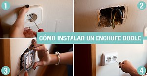 Cómo poner un enchufe doble SIN OBRAS