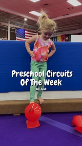 This week’s preschool beam circuit! Lots of fun ways for the littles to work on balance and body control! 🤍 #paragonproud #gymnastics #playtolearn #preschool #virginia | Paragon Gym for Kids