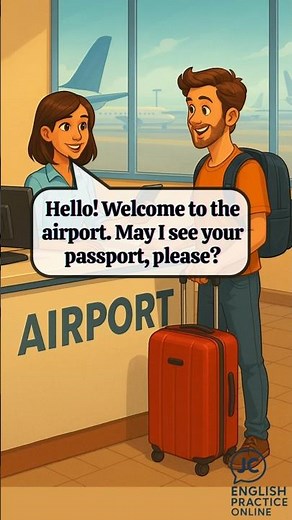 At the Airport | English Conversation Practice for Beginners #speakconfidentenglish #learnenglish