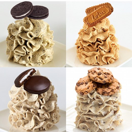 7.3M views · 29K reactions | 4 Cookie Buttercream Frostings! No Powdered Sugar! | Cupcake Savvy | Facebook