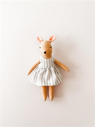 Handmade Deer, Miniature Stuffed Animal Toy, Soft Dollhouse Decor - Etsy