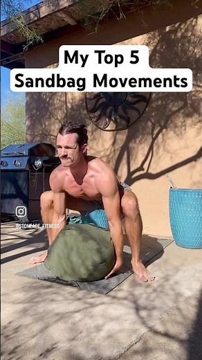 Sandbag workout. 5 best exercises with sandbag.