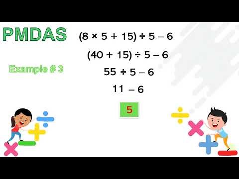 Performing a Series of more than two Operations on Whole Numbers Applying PMDAS or GMDAS