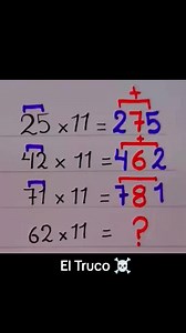 Truco fácil para multiplicar 42×11 y otros trucos de matemáticas