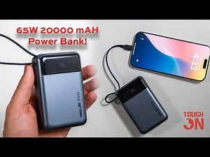 The Ultimate Power Bank: 65W Fast Charging + Built-in USB-C Cable! ⚡