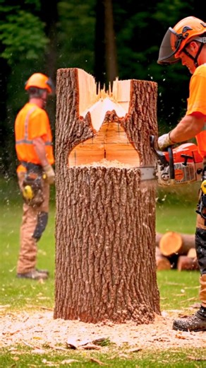 Tree Log to Beautiful Chair 🌳➡️🪑 Amazing Woodworking #aivideo #viralvideo #shortvideo