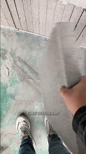 Foamed cement core board production process #construction #experiements #concrete