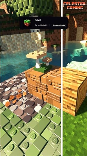 BEST Minecraft Texture Pack (LEGO Version) #minecraft #texturepack #resourcepack #shorts