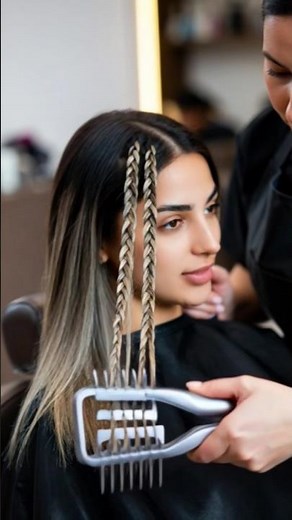 hair braiding using hair braiding machine #braidhairstyles #hairstyle #hair #braidmaids #braids