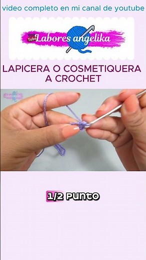 Tutorial viral: crea una cosmetiquera a ganchillo que todos querrán copiar #crochet #tutorial