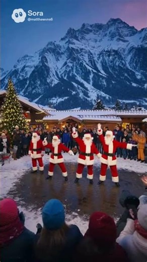 **You’ve Never Seen Santas Dance Like THIS 🎅🔥** #ChristmasVibes #SantaDance #HolidayJoy #TapDance