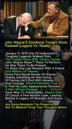 John Wayne’s Tonight Show Goodbye — Legend or Reality?