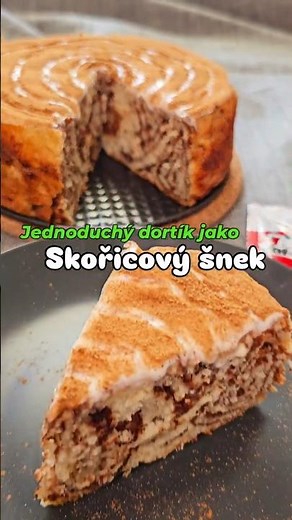 Luxusní skořicový dort s tvarohovým krémem