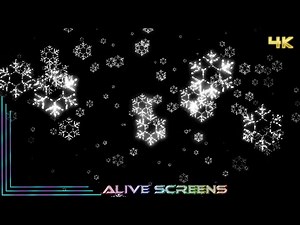 Sparkle Snowflake 4K UHD TV Ambient Winter Background (No Sound)