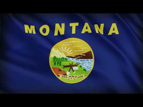 Montana State Flag – 1 Hour Loop | US State Flags Series