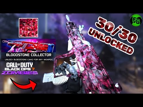 I Unlocked the BLOODSTONE CAMO in BLACK OPS 7 Zombies!