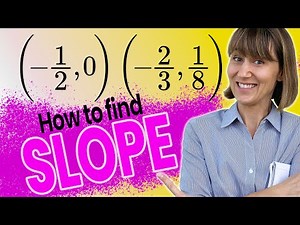How to Find Slope Between Two Points With Fractions | #2 Example