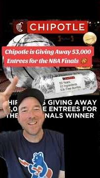 Get 1 of 53,000 FREE Entrees at Chipotle for the NBA Finals 🏀🔥 #chipotle #nbafinals