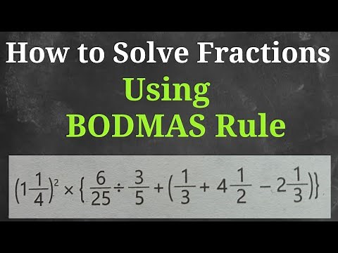 How to Solve Fractions Using BODMAS RULE in Maths | How to Simplify Fractions | Solving Fractions