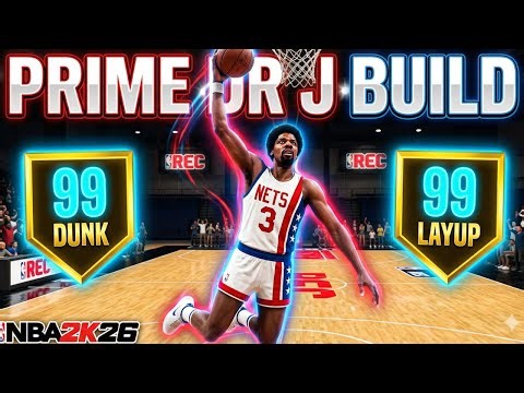 NEW MVP JULIUS ERVING BUILD | 99 DUNK + LAYUP | RUNNING RANDOM REC in NBA2K26