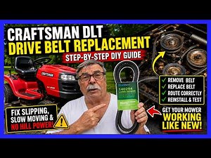 Craftsman DLT Drive Belt, Transmission Belt Replacement Step by Step DIY Guide and Tips