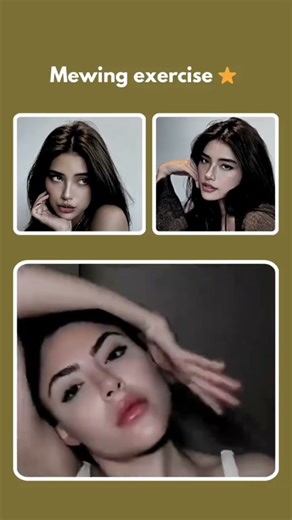 Mewing Exercise " It Make Your Face Different 🫣#shorts #workout #exercise #fitness #transformation