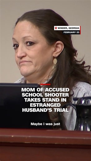 Marcee Gray, the mother of the Apalachee High School shooter, testified Monday in the trial of her estranged husband, Colin Gray. Read more: https://cnn.it/4kUPisI | CNN