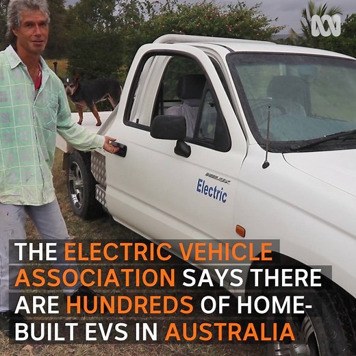 HOME-BUILT ELECTRIC CARS: A growing number of electric vehicle enthusiasts are converting their own petrol cars to run as electric, including Kuttabul man Trevor Richards. 🚗⛽⚡ But an expert is warning home-conversion could be dangerous for beginners: https://ab.co/2uJRT0Q | ABC Tropical North