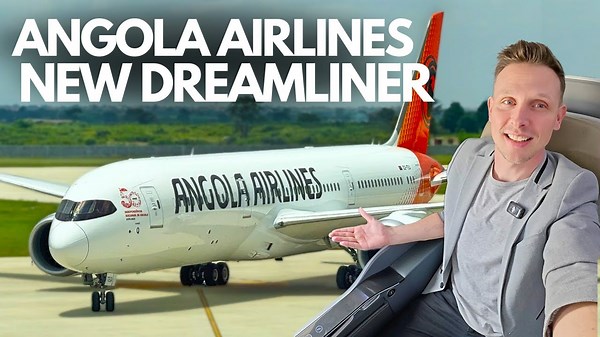Angola Airlines BRAND new Boeing 787 & 4 Billion Dollar Airport!