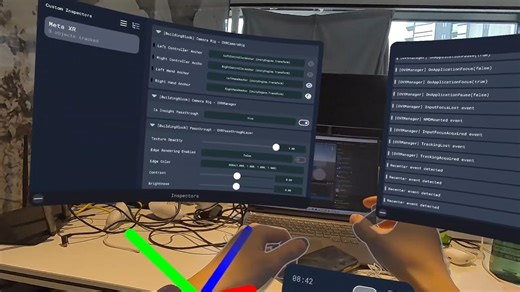 Quest SDK 内置调试器教程，支持在打包后查看 Unity Console，Inspector，Hierarchy 面板