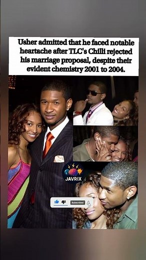 Usher reveals heartache after Chilli rejected his proposal.💔#shorts #viral #music #sad #trending