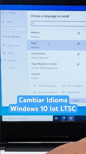 Your Windows 10 IoT is in English, how do I change it to Spanish?