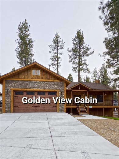 GOLDEN VIEW CABIN is a beautifully crafted, custom built log-style Big Bear luxury rental set on a private corner lot and designed for comfort in every season. This single story four bedroom, three bathroom home features vaulted pine ceilings, rich wood flooring, and central air conditioning for year-round enjoyment. With an open concept layout, upscale finishes, and a fenced yard perfect for gathering, Golden View Cabin blends classic Big Bear charm with modern mountain living. DETAILS * Neighb