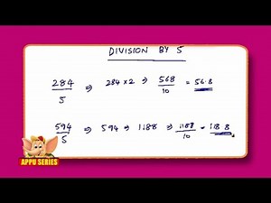 How to quickly divide any number by 5 - Math Trick