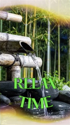 Calming Sound and Relax Time with Bamboo Water and Soft Piano 🌿💧🎹