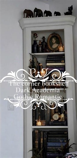 The Corner Bookshelf ,Dark Academia, Gothic Romantic