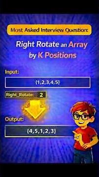 Day 21: Right Rotate an Array by K Position Using Java