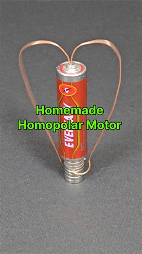 Homemade Homopolar Motor 💡Simple DIY Ideas #diy #shorts #ytshorts